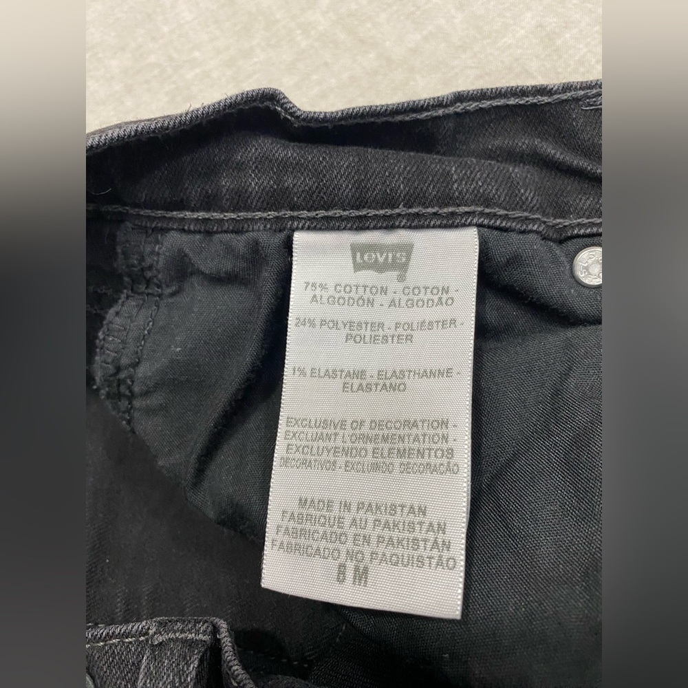 Levi's, 515 Women's Straight Bootcut Denim Jeans, Mid Rise, Size 8 Black - Picture 11 of 11